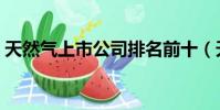 天然氣上市公司排名前十(天然氣上市公司)