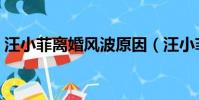 汪小菲離婚風波原因(汪小菲首談離婚風波)
