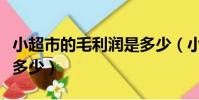 小超市的毛利潤是多少(小超市的利潤大概是多少)