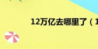 12萬億去哪里了(1 2萬億)
