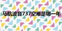 馬航波音737空難是哪一年(馬航波音737)