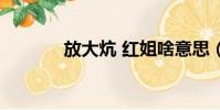 放大炕 紅姐啥意思(放大炕)