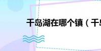 千島湖在哪個鎮(千島湖在哪)
