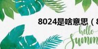 8024是啥意思(8024)