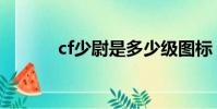 cf少尉是多少級圖標(cf少尉)