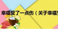幸福受了一點傷(關于幸福受了一點傷介紹)