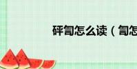 砰訇怎么讀(訇怎么讀)