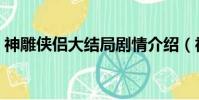 神雕俠侶大結局劇情介紹(神雕俠侶大結局)
