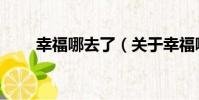 幸福哪去了(關于幸福哪去了介紹)