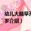 幼兒大腦早開發 2歲（關于幼兒大腦早開發 2歲介紹）