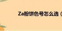 Za粉餅色號怎么選(za粉餅)