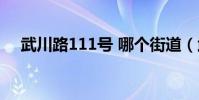 武川路111號 哪個街道(武川路111號)