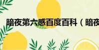暗夜第六感百度百科(暗夜第六感好看嗎)