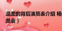 溫柔的背后演員表介紹 楊桃(溫柔的背后演員表)