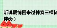 聽說愛情回來過伴奏三棵樹(聽說愛情回來過伴奏)
