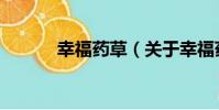幸福藥草(關于幸福藥草介紹)