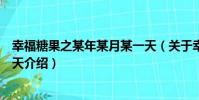 幸福糖果之某年某月某一天(關于幸福糖果之某年某月某一天介紹)