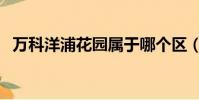 萬科洋浦花園屬于哪個區(萬科洋浦花園)