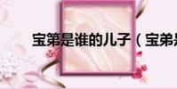 寶第是誰的兒子(寶弟是誰的兒子)