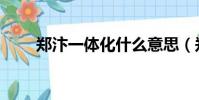 鄭汴一體化什么意思(鄭汴一體化)