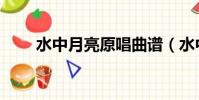 水中月亮原唱曲譜(水中月亮原唱)