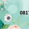 0817是什么意思（0817）