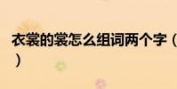 衣裳的裳怎么組詞兩個字(衣裳的裳怎么組詞)