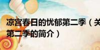 涼宮春日的憂郁第二季(關于涼宮春日的憂郁第二季的簡介)