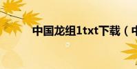 中國龍組1txt下載(中國龍組1)