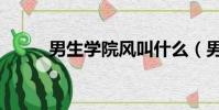 男生學院風叫什么(男生學院風)