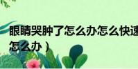 眼睛哭腫了怎么辦怎么快速消腫(眼睛哭腫了怎么辦)