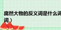 龐然大物的反義詞是什么詞(龐然大物的近義詞)