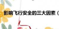 影響飛行安全的三大因素(影響飛行安全)
