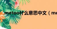 metoo什么意思中文(metoo什么意思)
