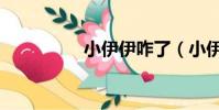 小伊伊咋了(小伊手機)