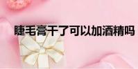 睫毛膏干了可以加酒精嗎(睫毛膏干了)