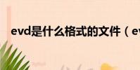 evd是什么格式的文件(evd是什么格式)