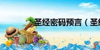 圣經密碼預言(圣經密碼)