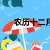 農歷十二月二十九日（二月二十九日）