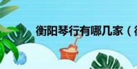 衡陽琴行有哪幾家(衡陽琴行)