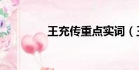 王充傳重點實詞(王充傳)