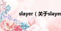 slayer(關于slayer的簡介)