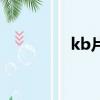 kb片（關于kb片的簡介）