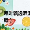 寒葉飄逸灑滿我的臉歌詞（寒葉飄逸灑滿我的臉）