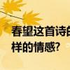 春望這首詩的意思是什么?他表達了作者什么樣的情感?