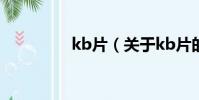 kb片(關于kb片的簡介)