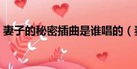 妻子的秘密插曲是誰唱的(妻子的秘密插曲)