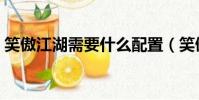笑傲江湖需要什么配置(笑傲江湖配置要求)