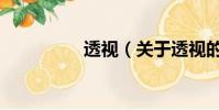 透視(關于透視的簡介)
