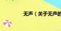 無聲(關于無聲的簡介)